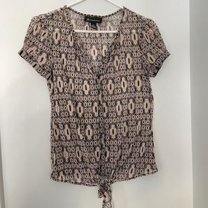 INC International women's short sleeve blouse size S